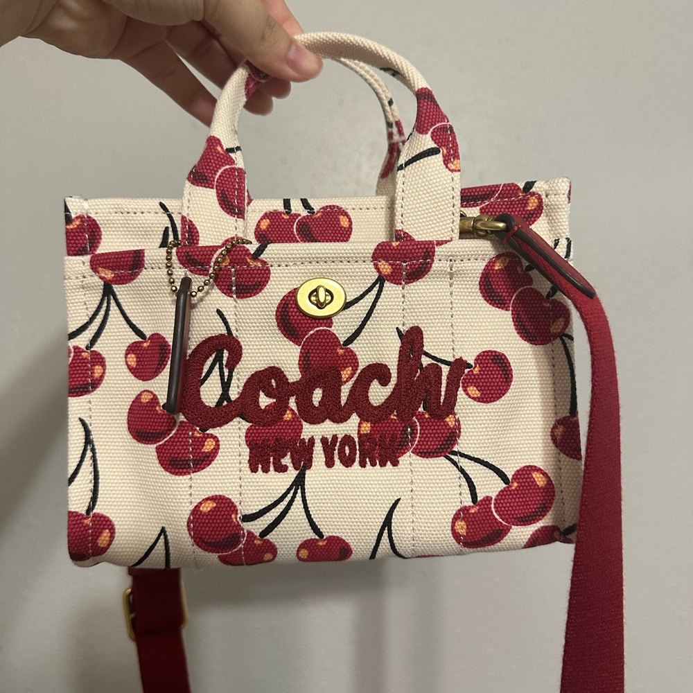 Coach cherry tote 20